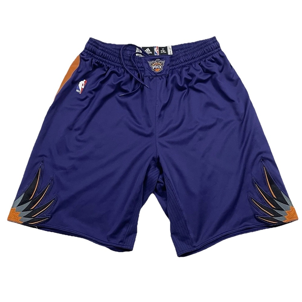 2013-14 Phoenix Suns NBA Adidas Authentic On-Court Rev 30 Purple Game Shorts 2XL